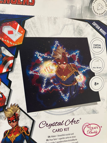 Crystal art card kit - Captain Marvel