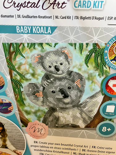 Crystal art card - Baby Koala