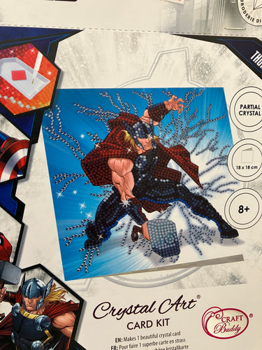 Crystal Art card kit - Thor