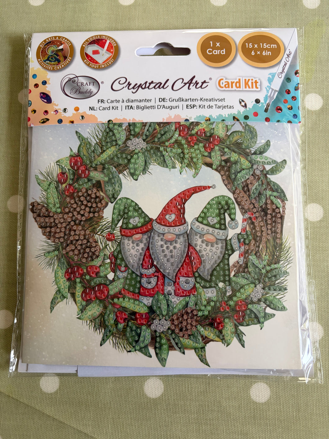 A Gonky Wreath card kit