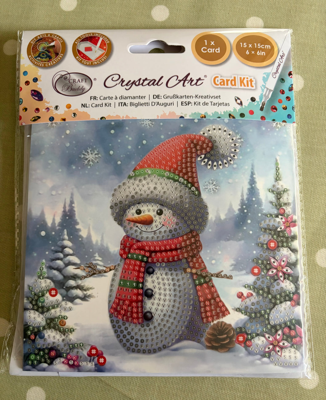 Cool Snowman card kit