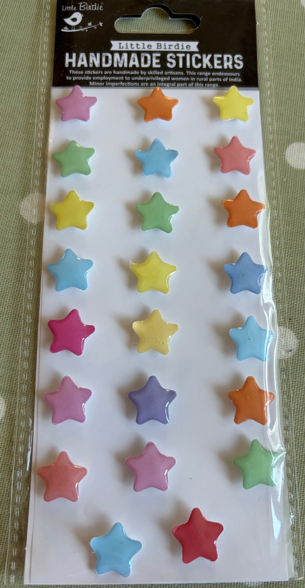 Little Birdie 3D stickers - Coloured stars