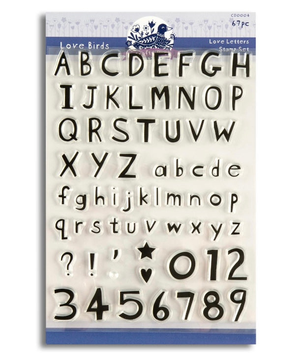 Love Letters A5 Alphabet and numbers stamp set – Mrsicrafts