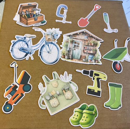 In the shed or garage die cuts - small