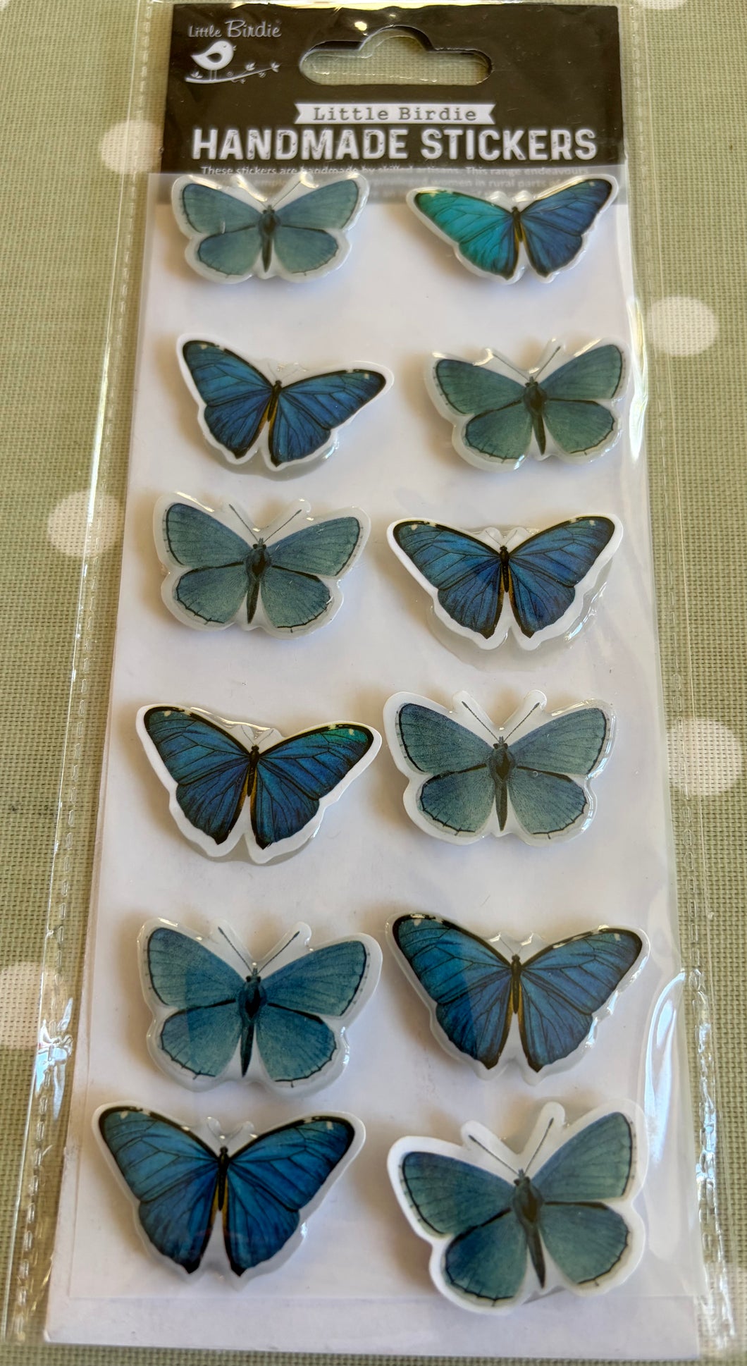 Little Birdie 3D stickers - Blue Butterflies