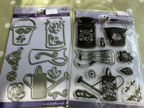 Roses on the Riverbank A6 die and stamp sets