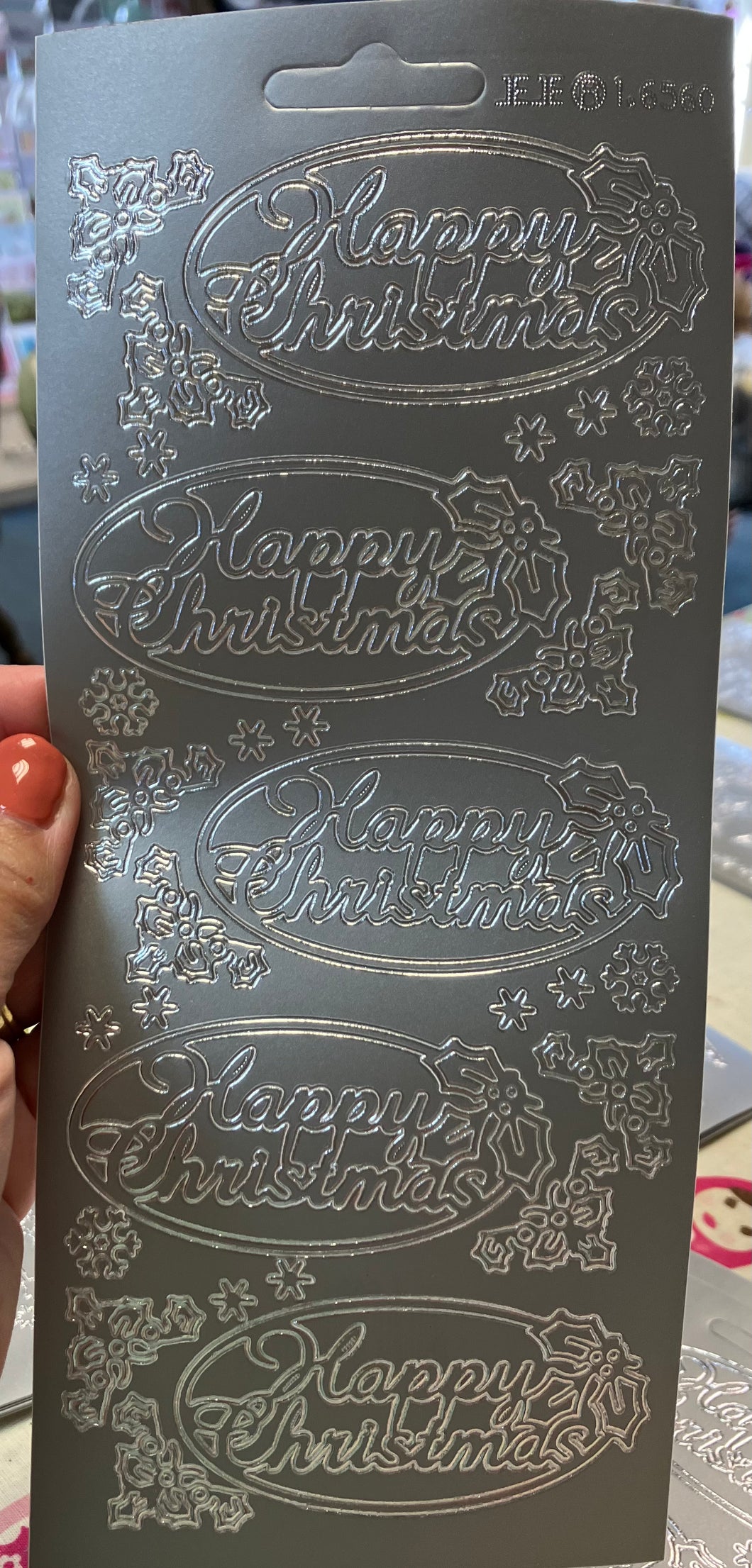 Happy Christmas peel off sheet