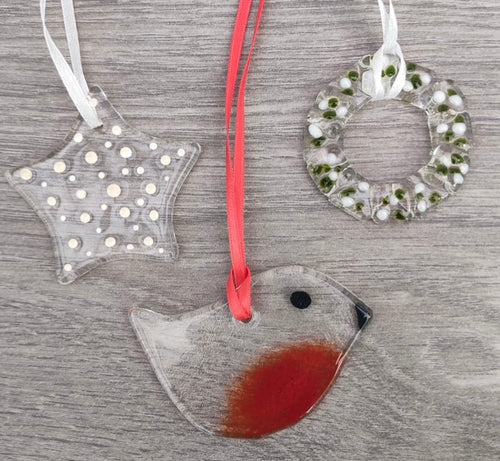 Fused Glass - Christmas themed decorations. Saturday 22nd November 1pm-3pm
