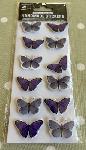 Little Birdie 3D stickers - Purple Butterflies