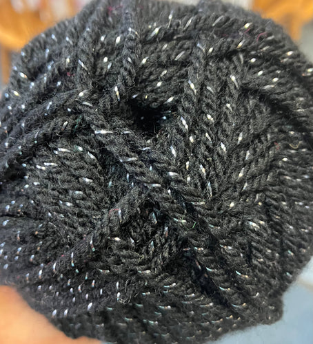 Cygnet DK Glitter Yarn - Coal
