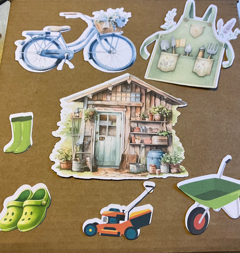 In the shed or garage die cuts - large