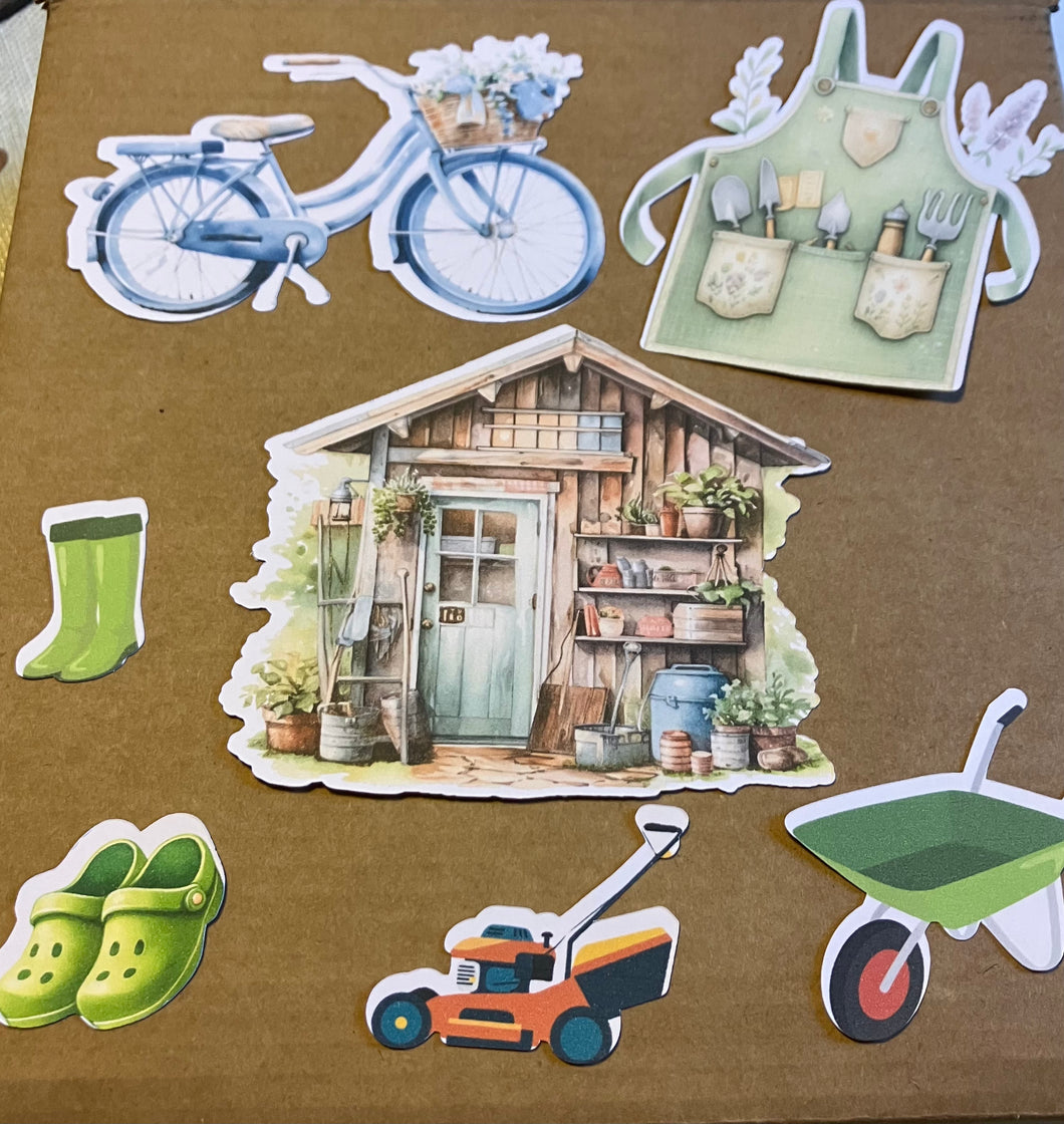 In the shed or garage die cuts - large