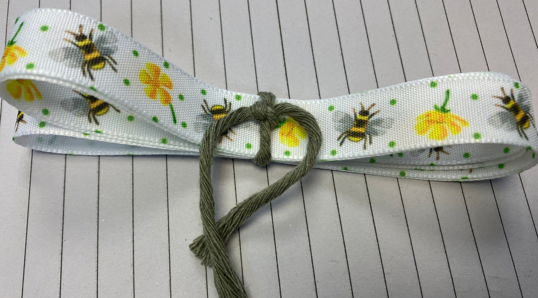 Bee ribbon - 1 metre