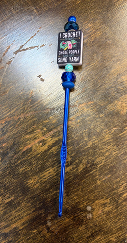 4mm crochet hook - dark blue book