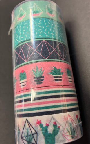 Cactus washi tape x5 rolls