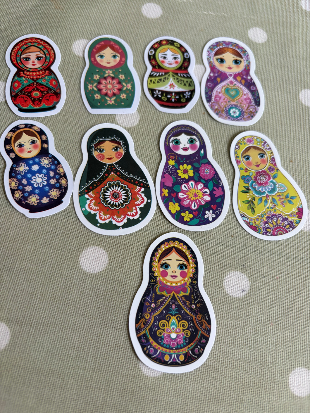 Russian doll stickers