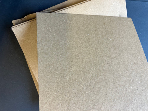 6x6 Kraft cards & envelopes x10