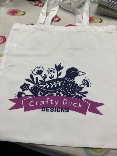 Crafty Duck Designs Tote Bag