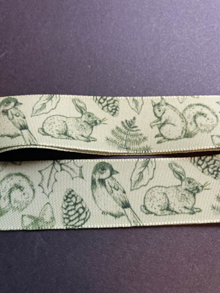 Green wildlife ribbon - 1 metre – Mrsicrafts