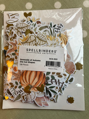 Spellbinders - Serenade of Autumn die cut shapes