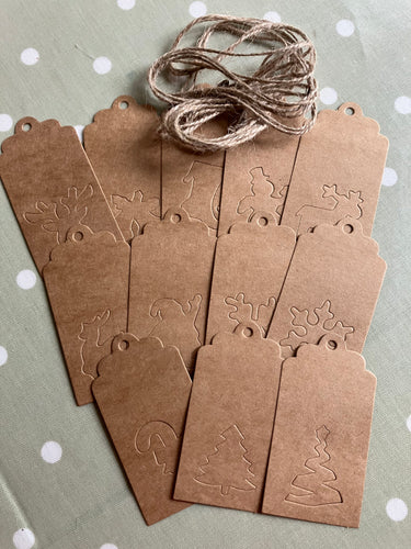 Christmas Kraft tags