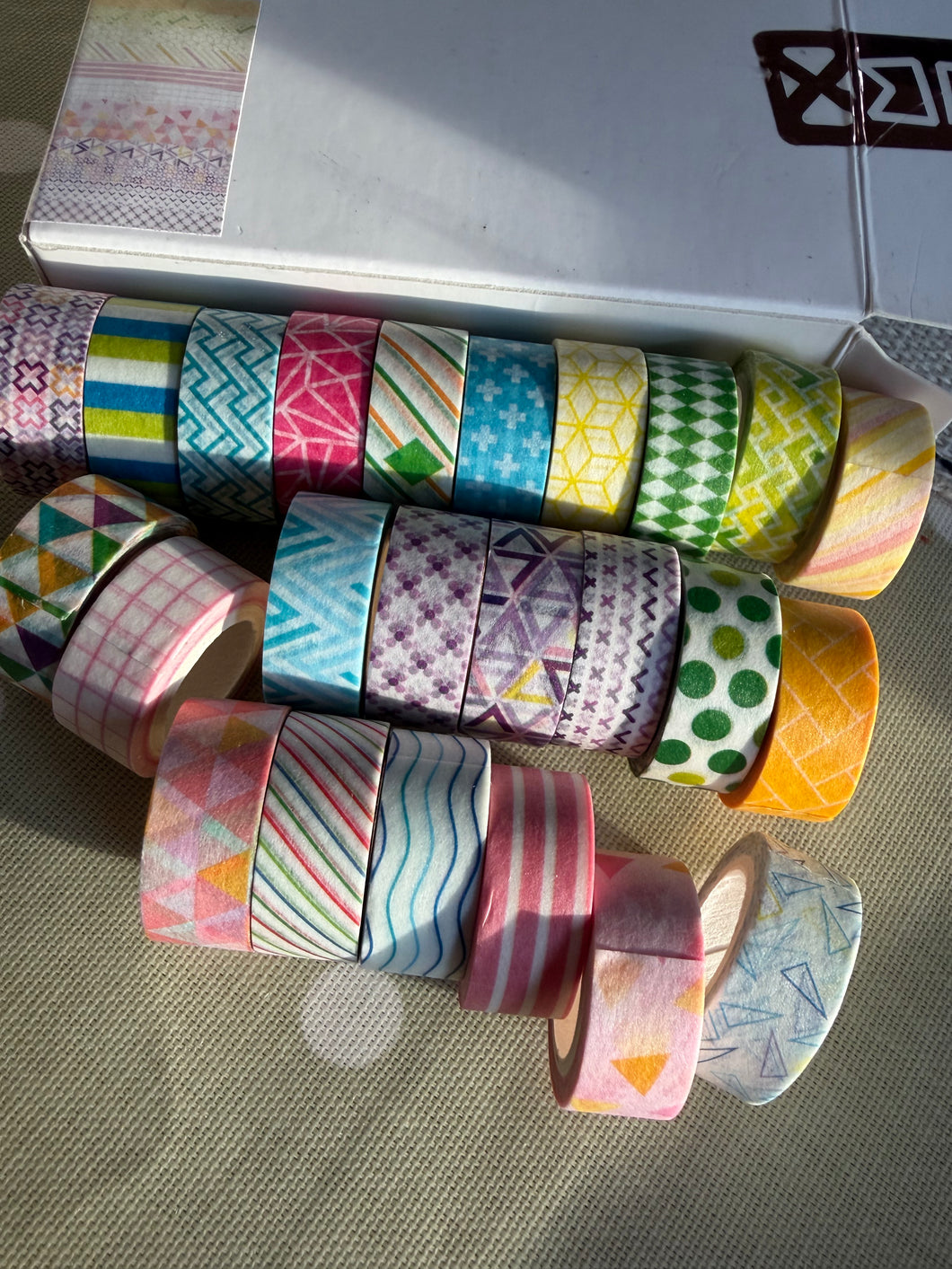 24 mini rolls of washi tape