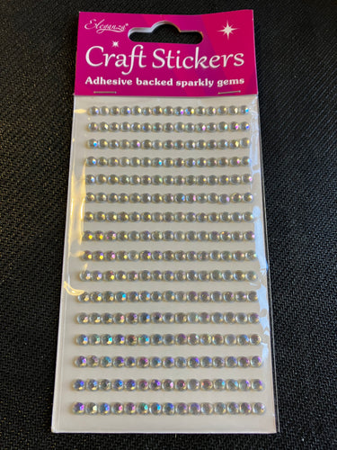 4mm self-adhesive gems - Iridescent