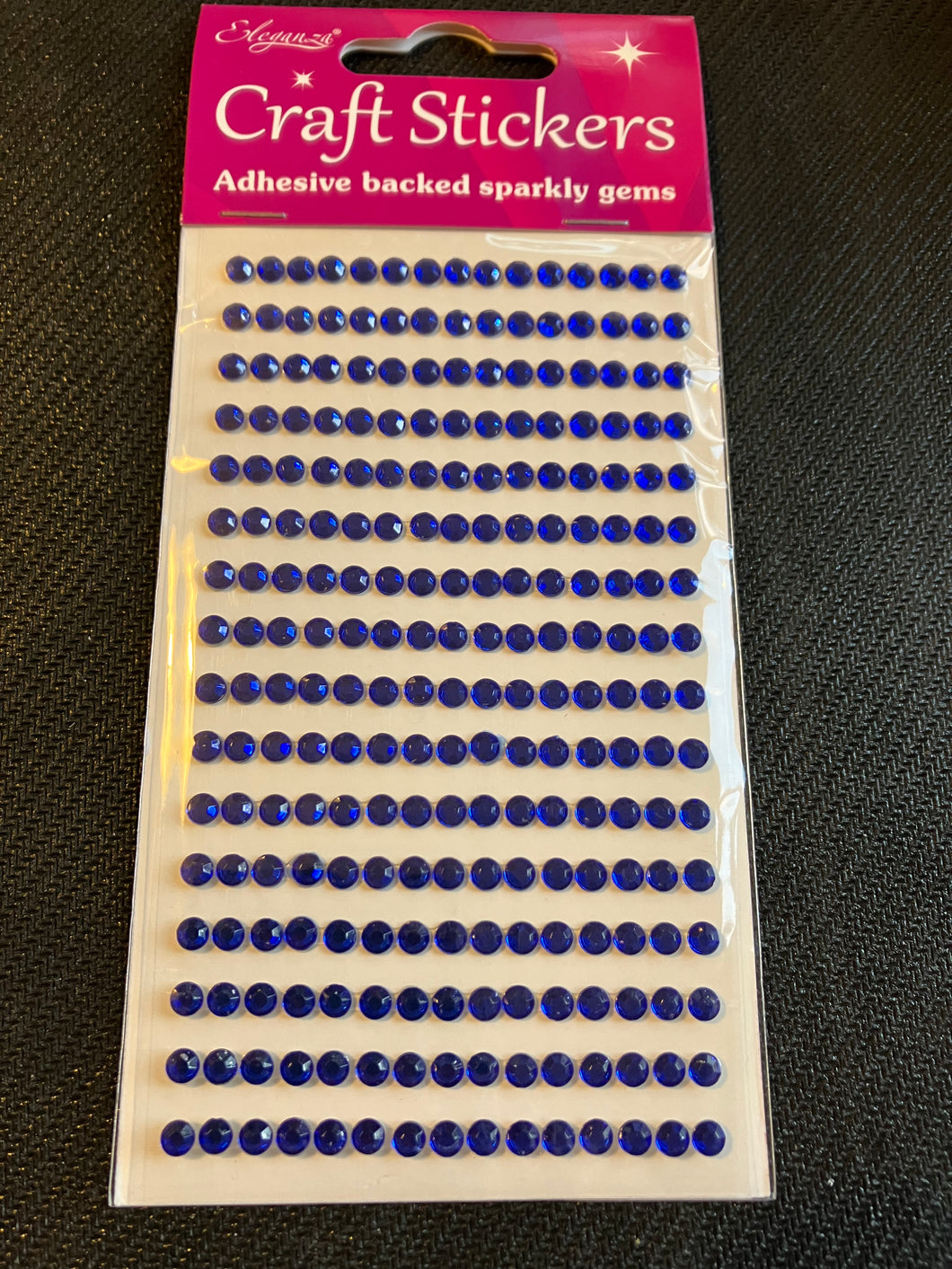 4mm self-adhesive gems - Sapphire Blue