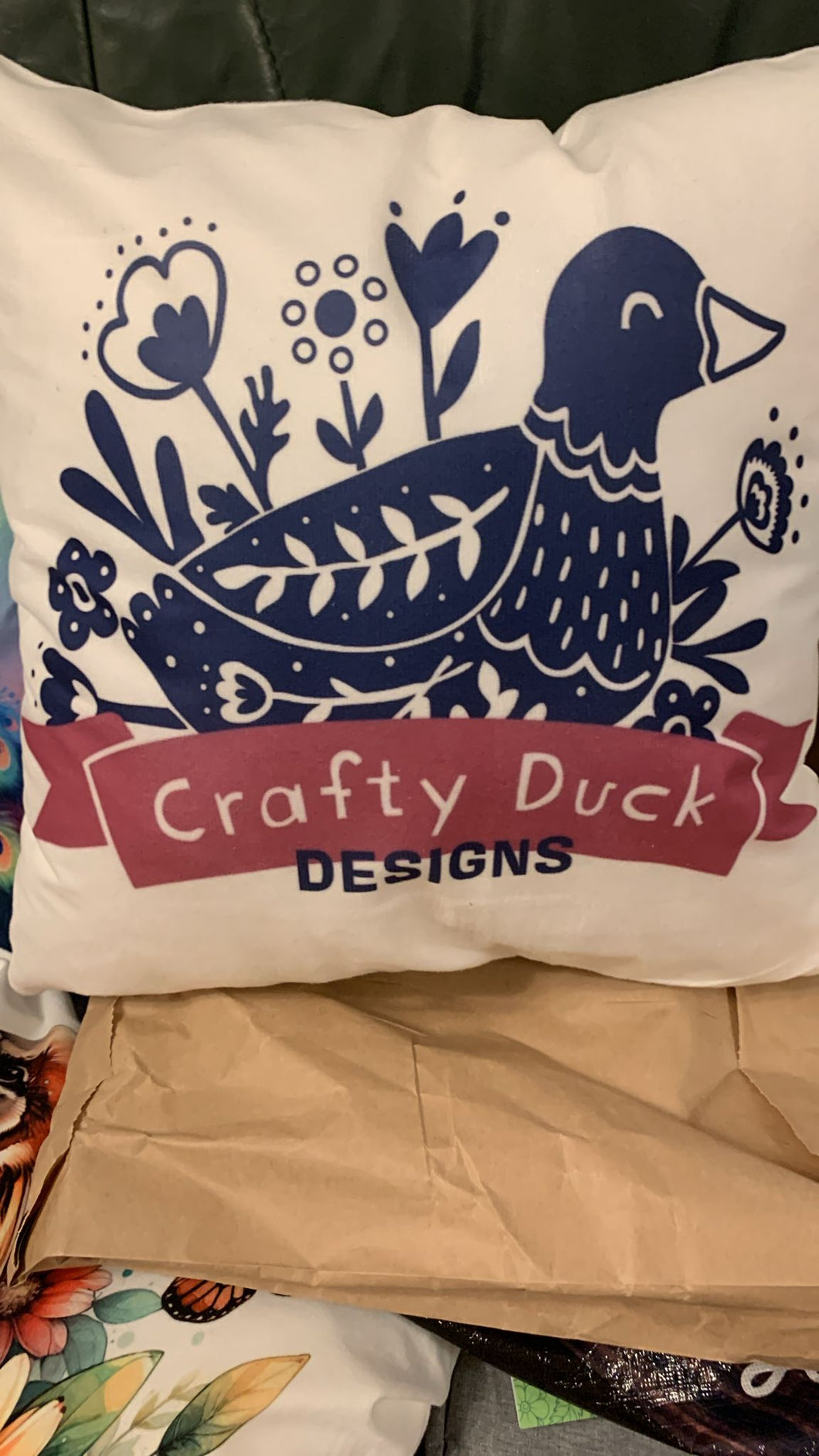 Crafty Duck Cushion