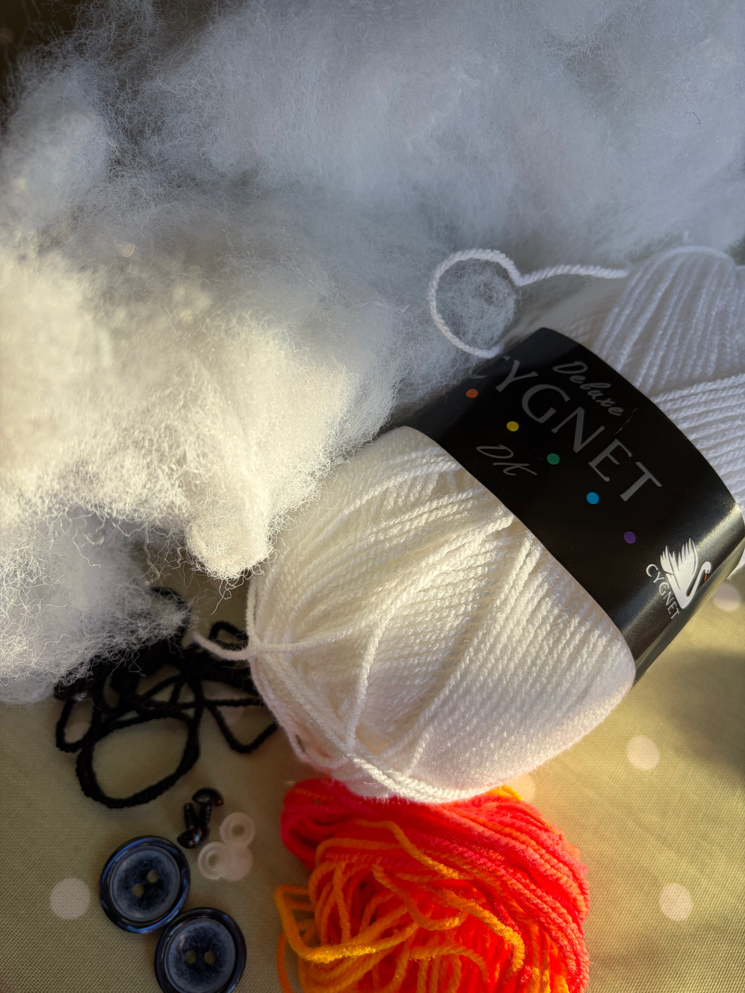 Knitting machine snowman kit