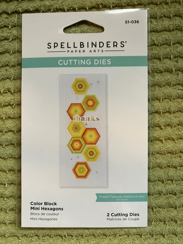 Spellbinders mini hexagon dies