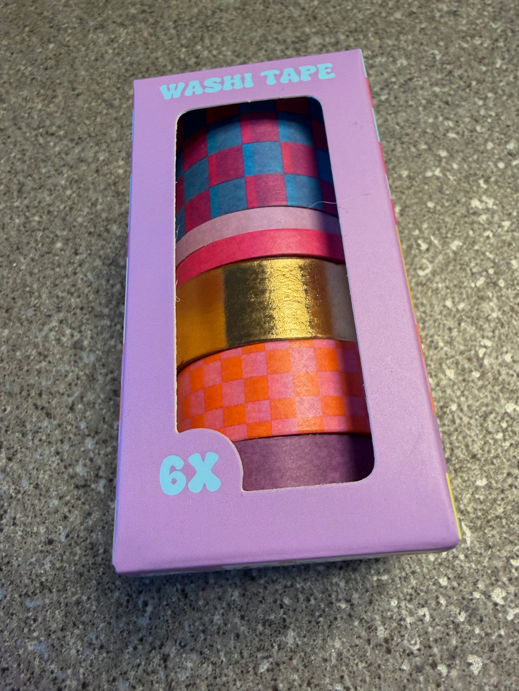 Square and solid washi tape pack