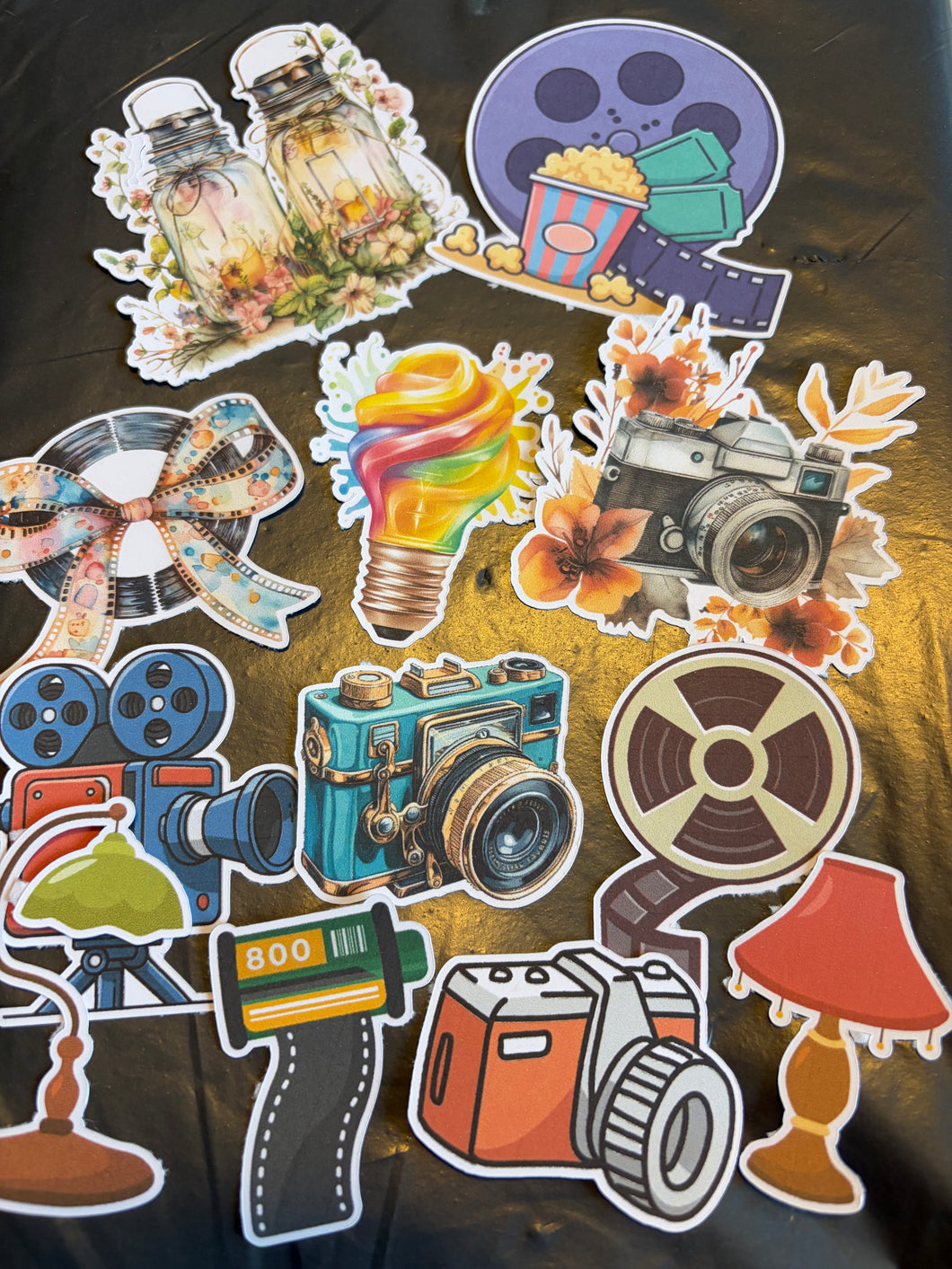 Lights, Camera, Action die cuts