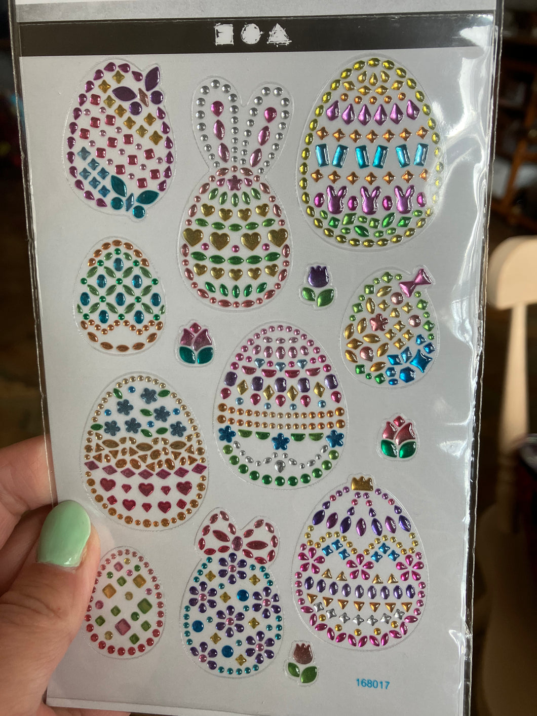 Easter diamond stickers