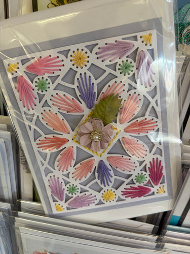 Hand stitching on cards Saturday 25th April 10.30am-12.30