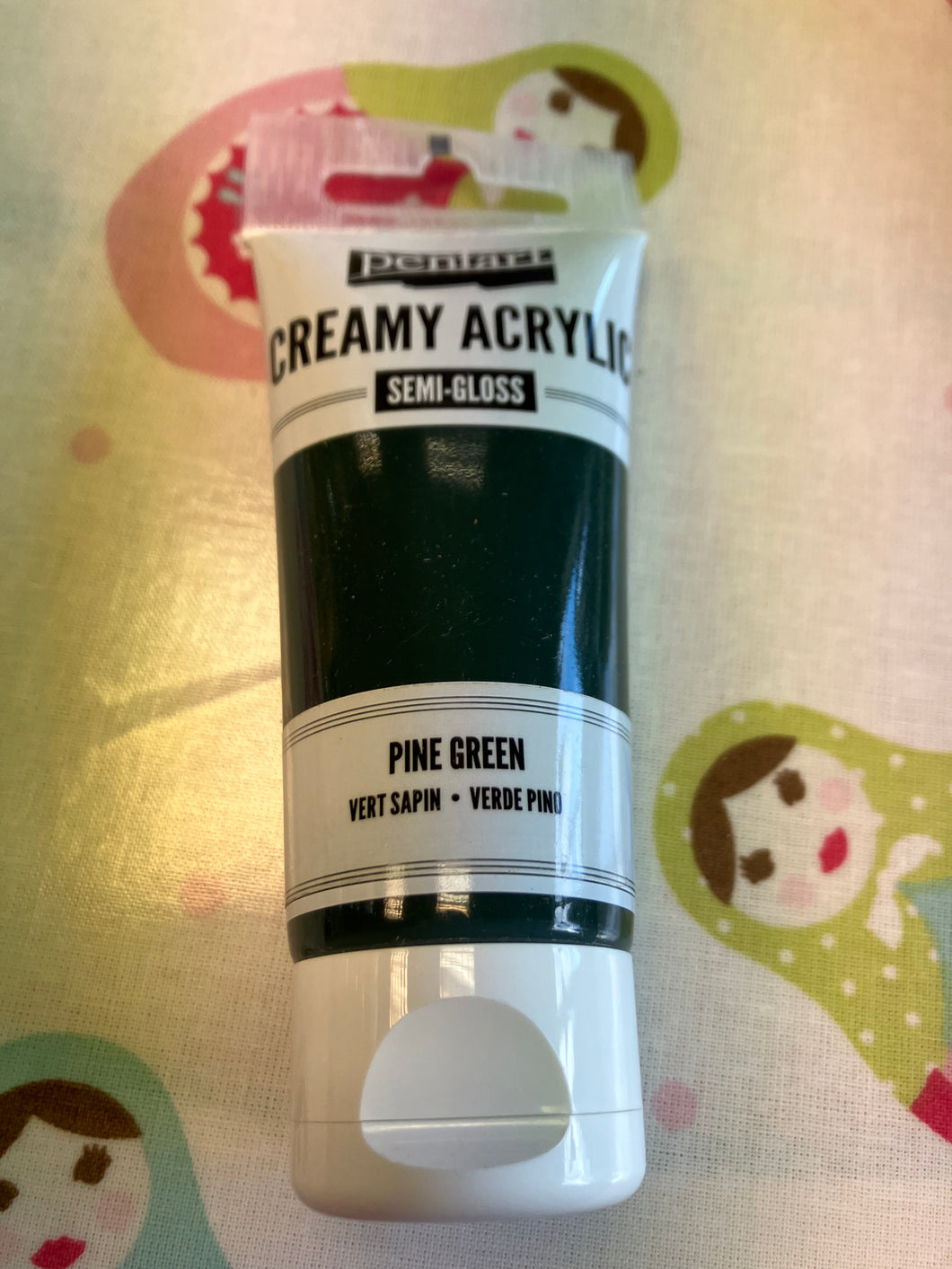 Pentart Creamy Acrylic semi-gloss paint - Pine Green