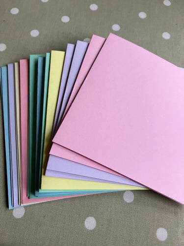 5x7 pastel cards & envelopes x10