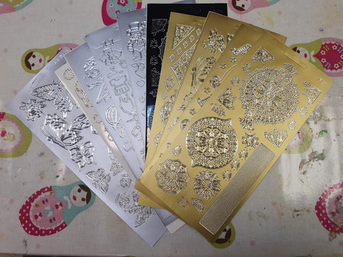 Mixed pack of peel offs x10 sheets