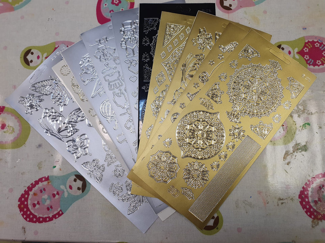 Mixed pack of peel offs x10 sheets