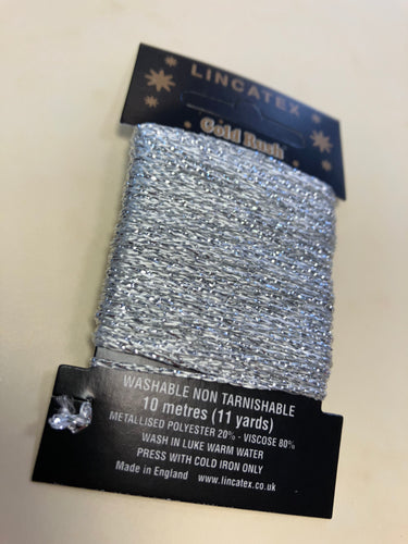 Silver metallic thread