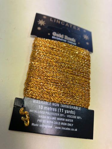 Antique Gold metallic thread