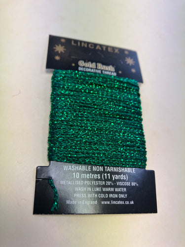 Emerald Green metallic thread