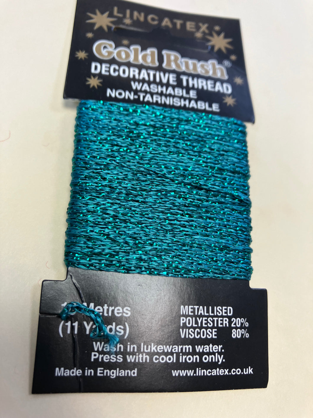 Jade Green metallic thread