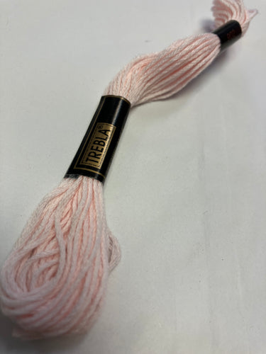 Pale pink embroidery thread