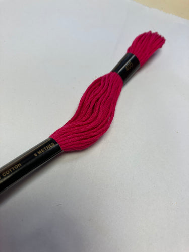 Cerise embroidery thread
