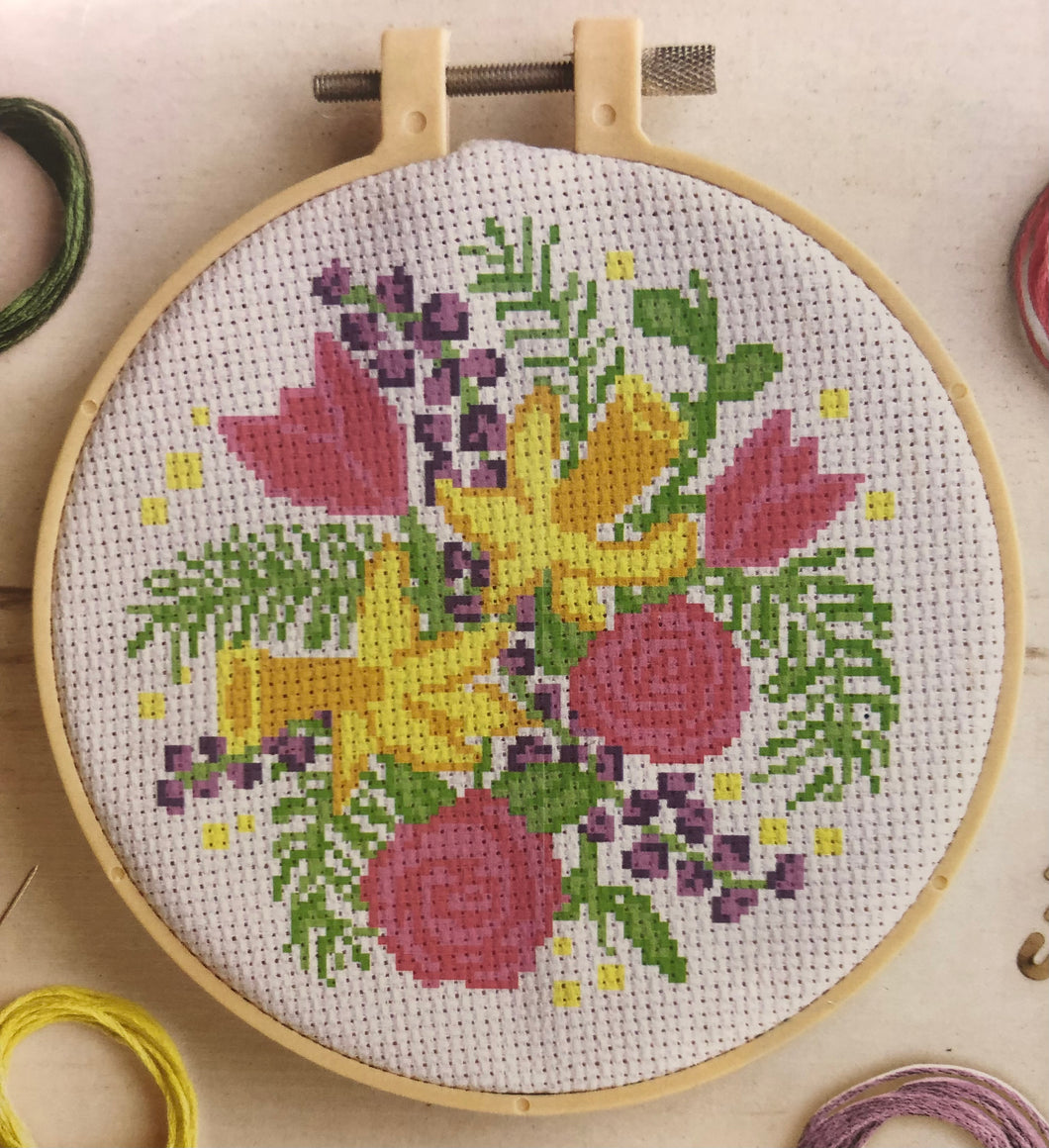 Cross Stitch Kit - Spring Flowers
